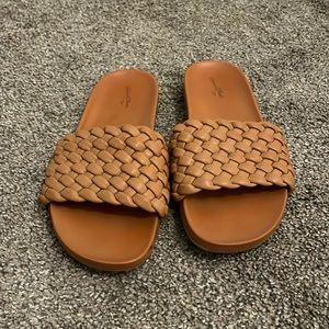 Target Brown Woven Sandals